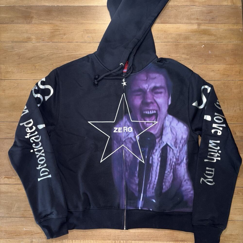 Heaven by Marc Jacobs Collab The Smashing Pumpkins "Zero" zip-up hoodie NWT SZ L